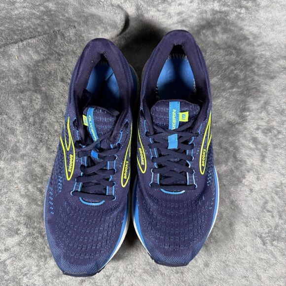 Brooks Glycerin GTS 19 Men’s 11.5 D Navy Blue Nightlife Running Athletic Shoe